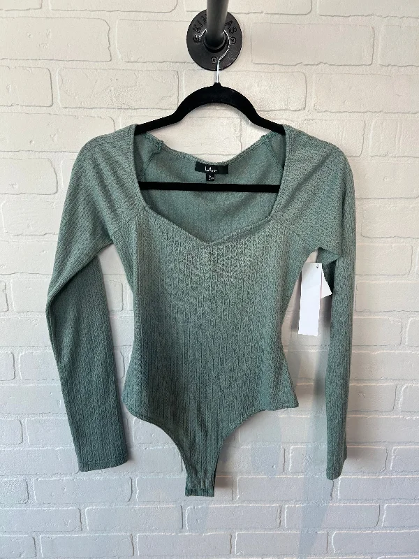 Bodysuit By Lulus In Green, Size: S