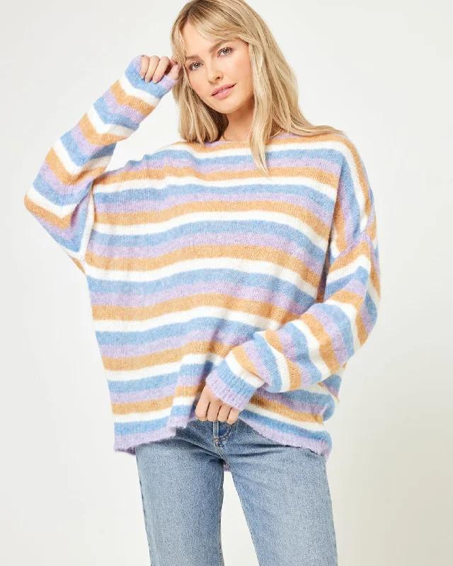 Cozy Clouds Sweater - Beautiful Skies Stripe