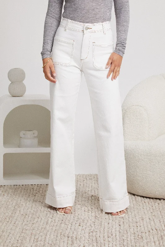 Yzabel Jeans - White Denim